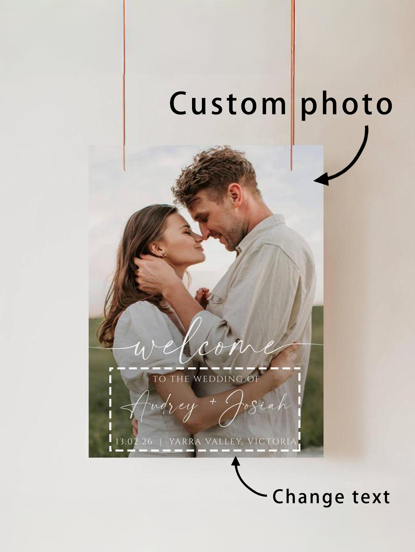 Wedding Welcome Sign Customizable Wedding Reception Welcome Board